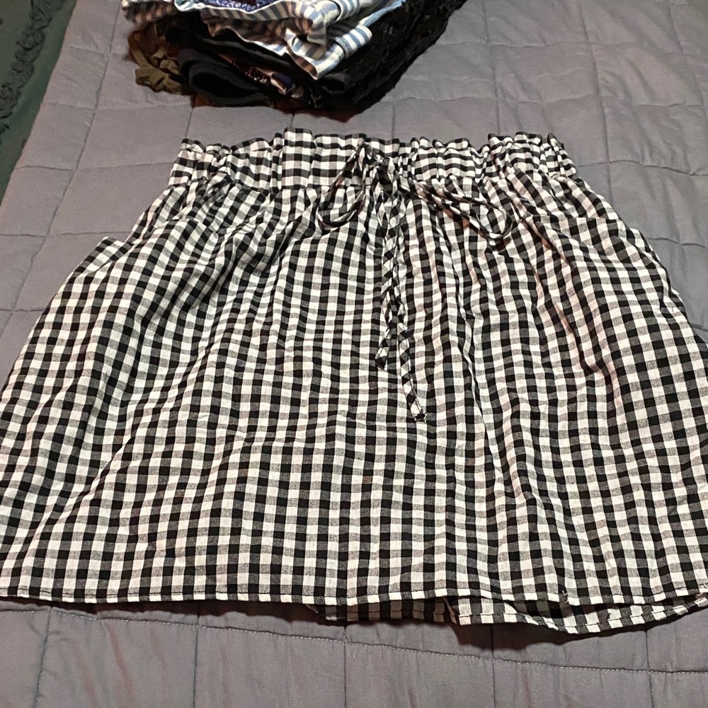 Checkered skirt
